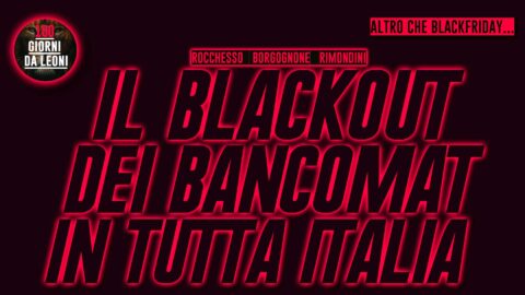 blackout bancomat in tutta italia